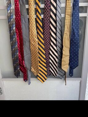 Kenneth Cole Assorted Men's Ties in Navy, Yellow, Red, Gray, Blue